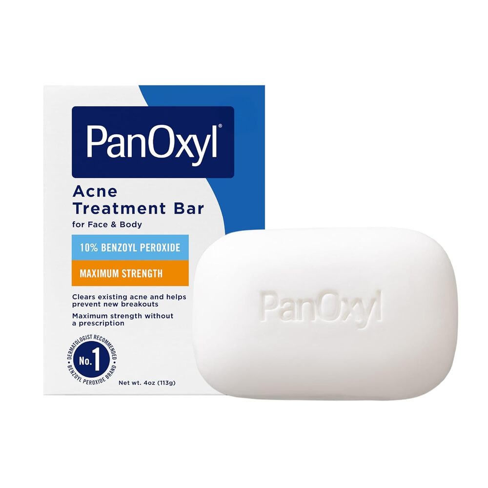 PanOxyl Acne Treatment Bar with 10% Benzoyl Peroxide, 4pk 1.5oz